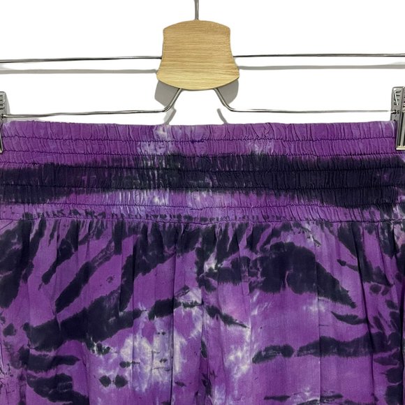 Blu Moon Gypsy Elastic Waist Lightweight Jogger Pants Purple Tie Dye Small NWOT - Picture 5 of 9